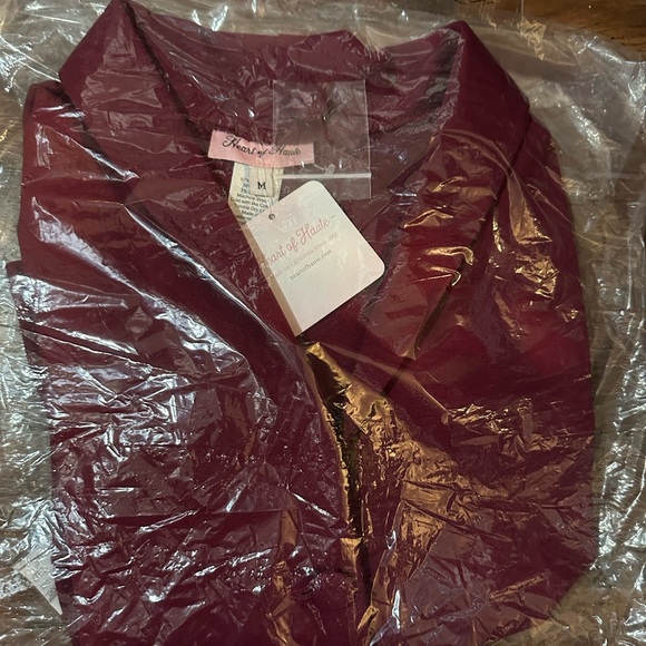 Heart of Haute Dive Jacket in Burgundy - Picture 4 of 4